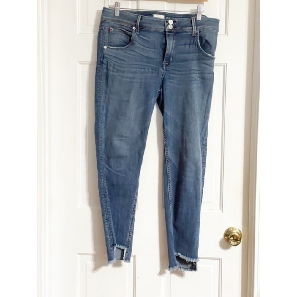 Hudson Cat Midrise Signature Jeans with Raw Hem Sz 32